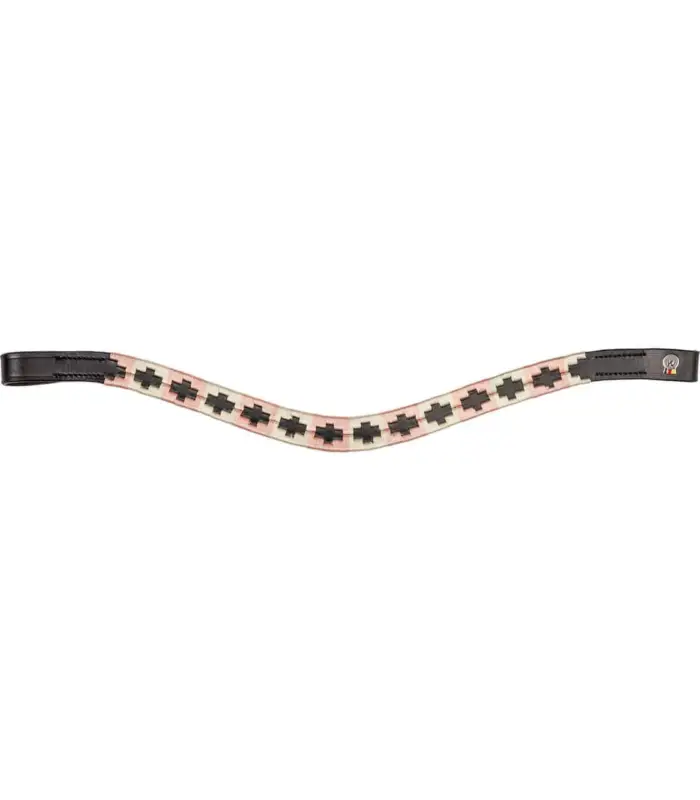 Waldhausen X-Line Stirnband Polo, schwarz rosa/beige, VB Saisonangebot