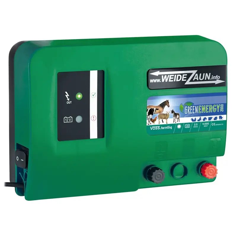 Neu Im Sortiment VOSS.farming "GreenEnergy" - 12V Weidezaungerät Akku