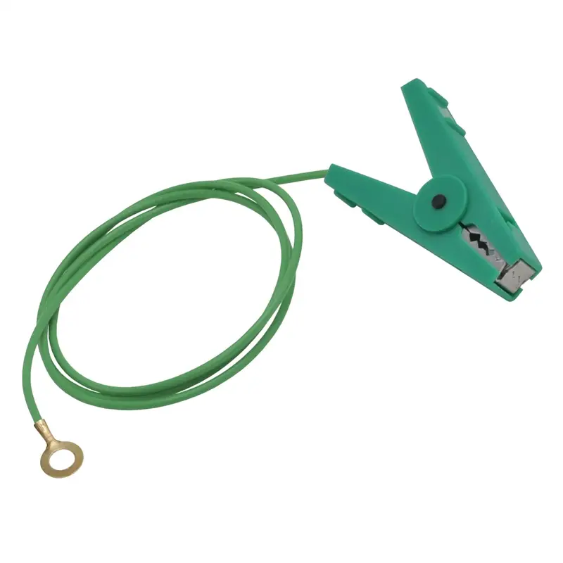 VOSS.farming Zaunanschlußkabel mit Krokodilklemme, 100cm, grün, M8 Öse Super-Preis