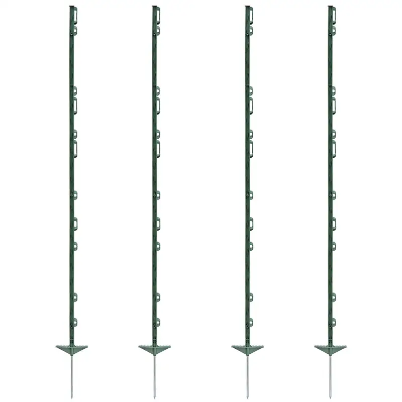 40x VOSS.farming "farm 156" Weidezaunpfähle 156 cm, 11 Ösen, grün Begrenztes Angebot