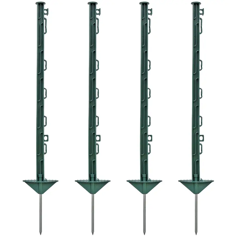 Must-Have 120x Weidezaunpfahl 74 cm, Kleintierpfahl, Großpaket, grün