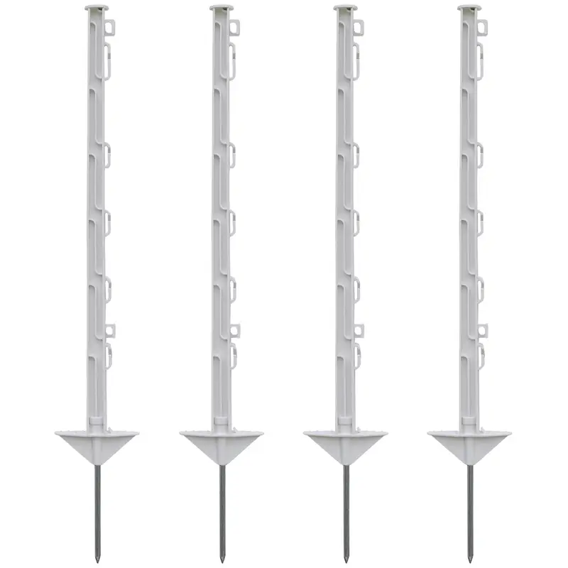 120x Kunststoffpfahl 74cm, Wildpfahl, Großpaket, weiss Direkt Vom Hersteller