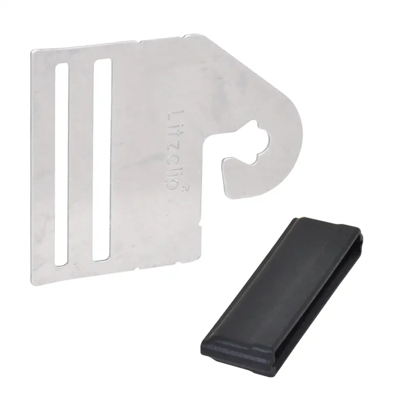 4x Torgriffverbinder "Litzclip®" für Weidezaunband 40 mm (Edelstahl) Garantierte Lieferung
