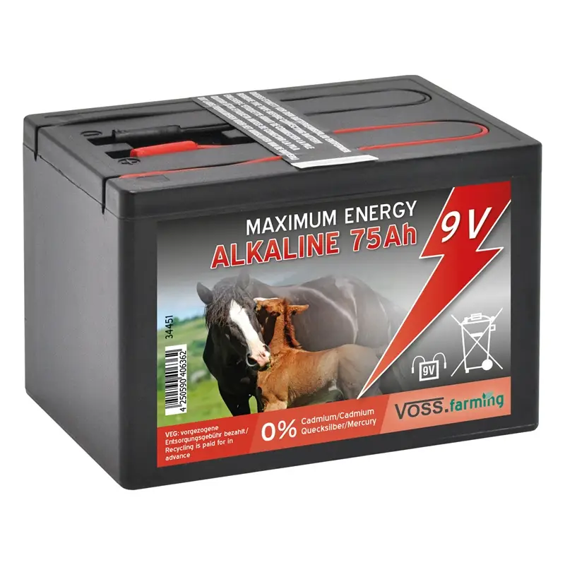 VOSS.farming "ALKALINE75Ah" - 9V Weidezaunbatterie, klein Rabatt