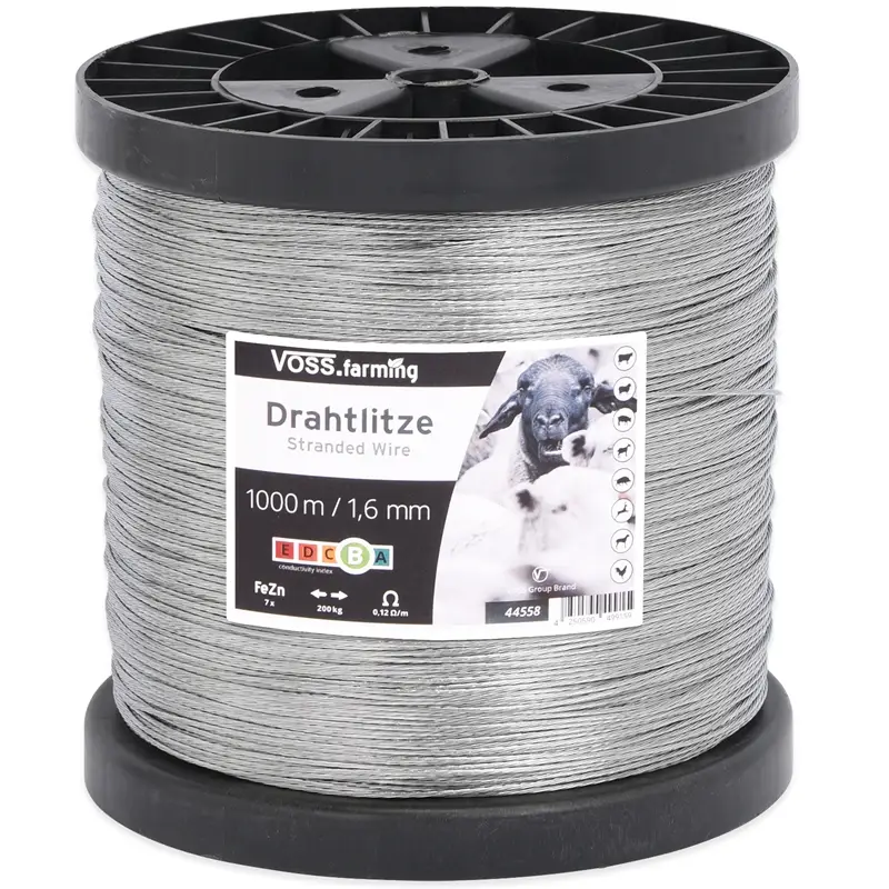 Draht-Litze 1000m, auf Spule Begrenztes Angebot
