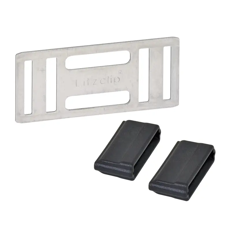5x Bandverbinder "Litzclip®" für Weidezaunband 20 mm (Edelstahl) Neu