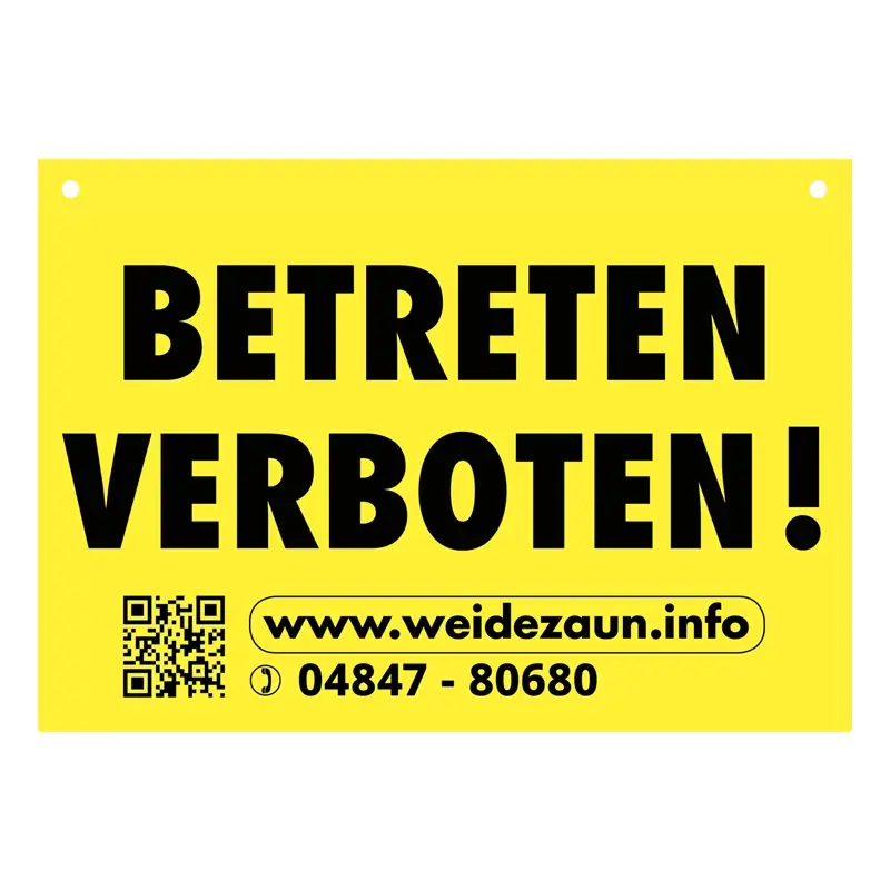 Warnschild "BETRETEN VERBOTEN" Neu