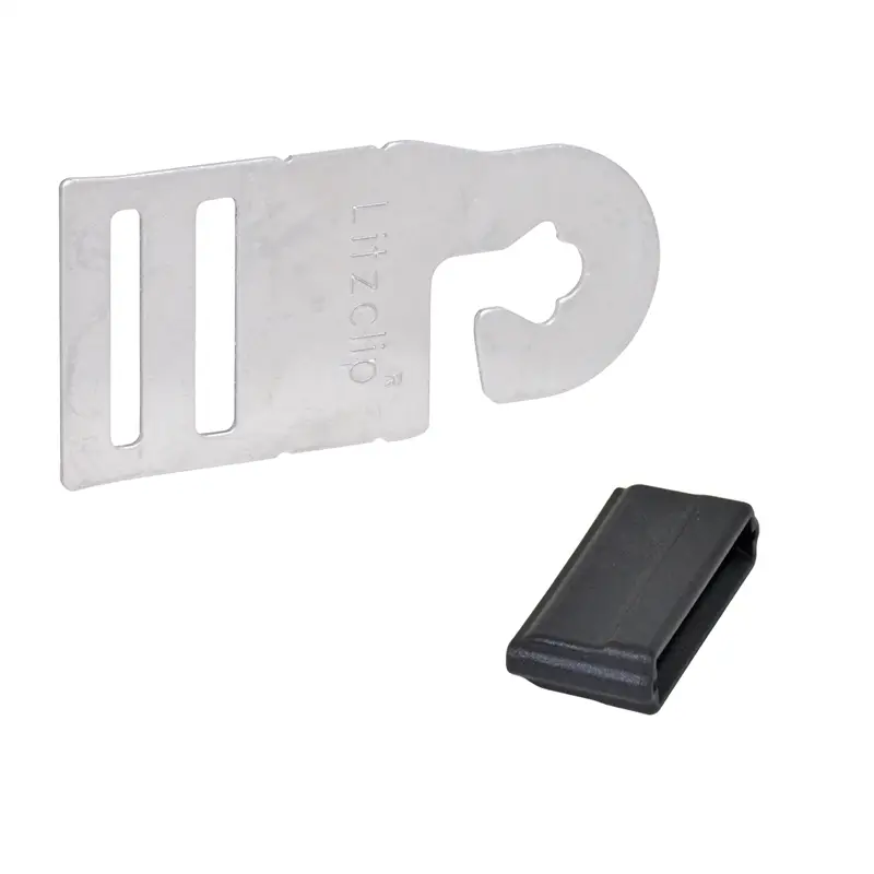 Nur Heute 4x Torgriffverbinder "Litzclip®" für Weidezaunband 20 mm (Edelstahl)
