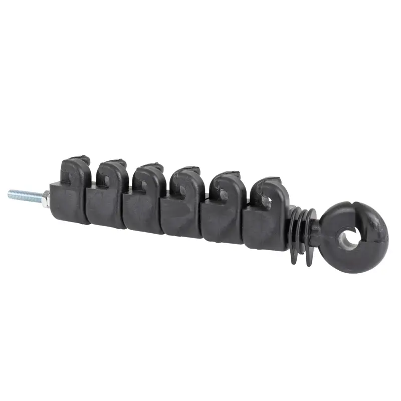 10x VOSS.pet 7er Isolator mit M6-Gewinde für Plus-Minus-Zaun, Streckenisolator zur Marderabwehr Nur Für Kurze Zeit