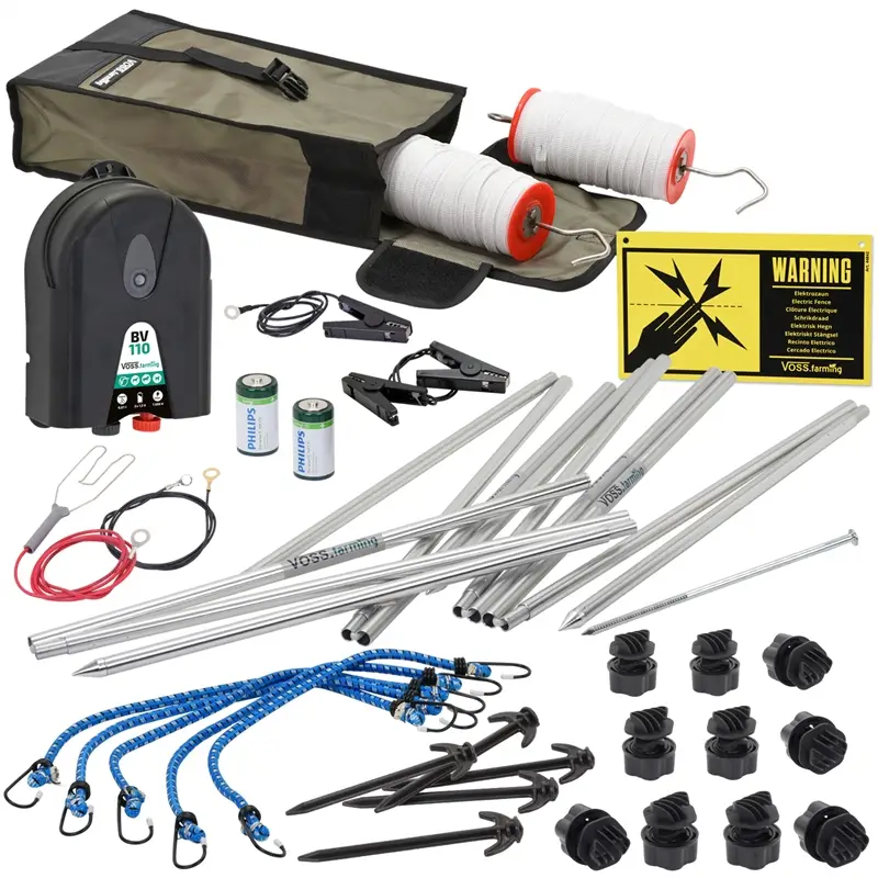 VOSS.farming Wanderreiter-Set in kompakter Tasche mit Weidezaungerät Sichere Zahlung