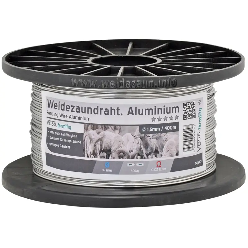 VOSS.farming - Aluminium-Draht, Aludraht 400 m / 1,6 mm Heißes Angebot