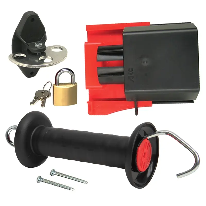 Set: abschliessbares Torgriffsystem, Torsicherung, EDELSTAHL Preisknaller