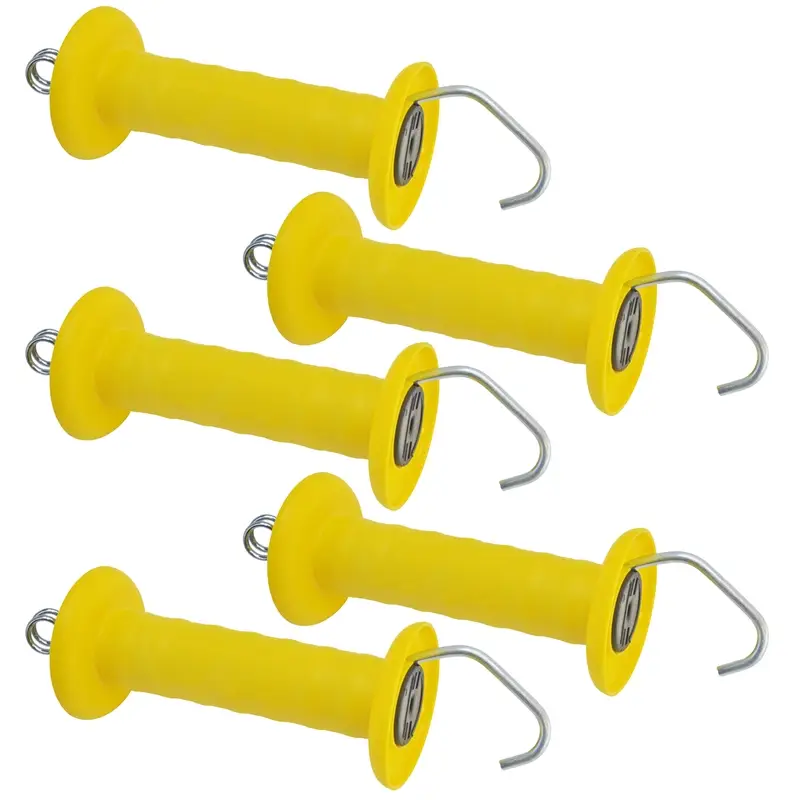 5x VOSS.farming Torgriff, groß, einfache Zugfeder, gelb, mit Haken Rabatt