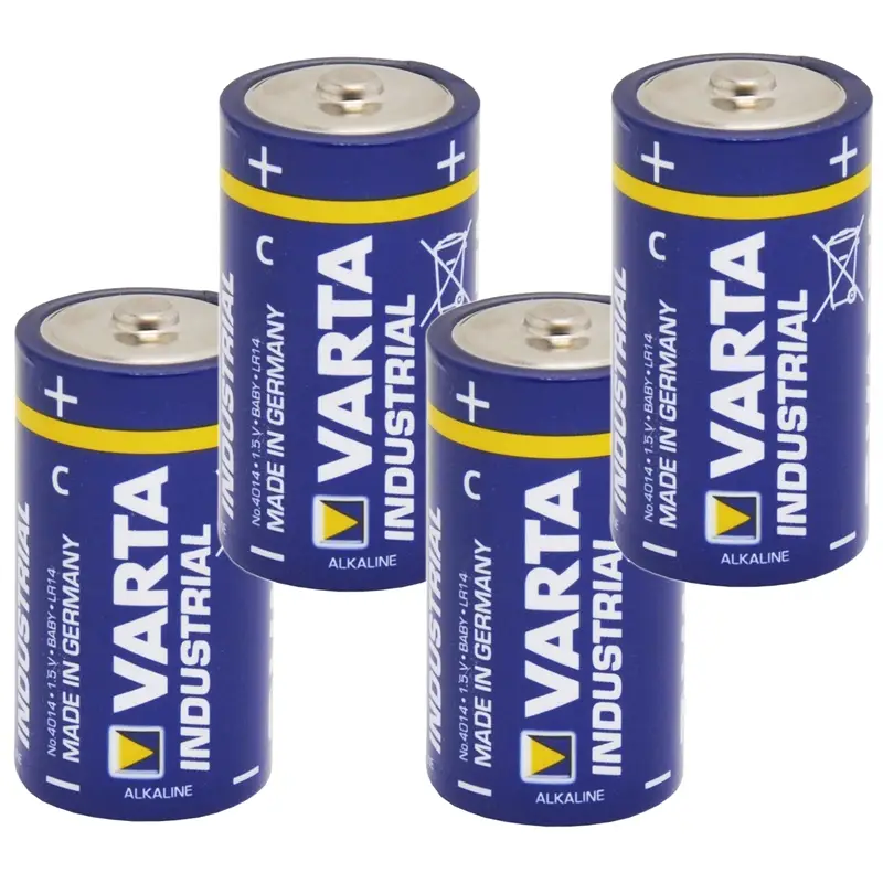 4x 1,5V Batterie, Pack C, "Varta Industrial" Direktkauf