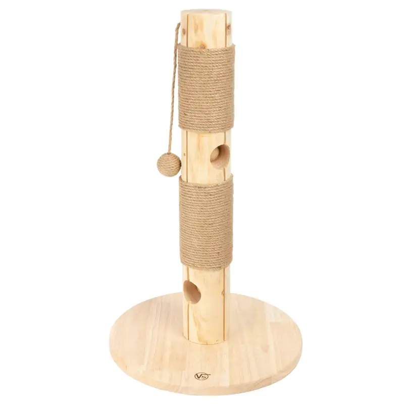 VOSS.pet Echtholz Kratzbaum "Stacy" - Kratzsäule Premium Naturholz Kiefer, 72cm Garantierte Lieferung