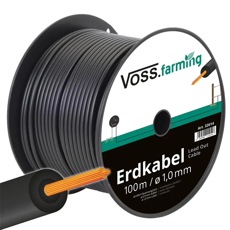 100m Hochspannungs-Erdkabel mit Kupferleiter, flexibel Aktuell