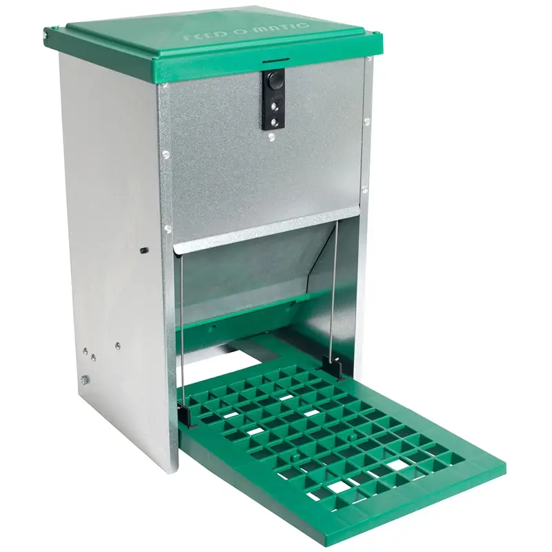 FEED-O-MATIC Geflügelfutterautomat mit Trittplatte, verzinkt, 8kg Direkt Vom Hersteller