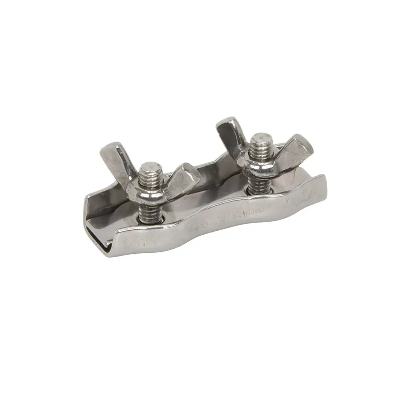 Sonderaktion 4x VOSS.farming Duplex-Verbinder 6 mm, mit Flügelmutter (Edelstahl)