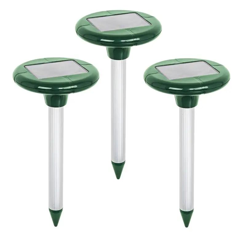 Dreierpack: VOSS.sonic "MoleEx 1000" Maulwurfvertreiber Solar, mit Ton & Vibration Echt