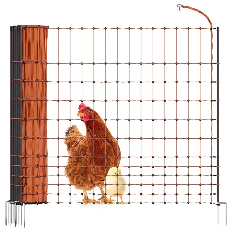 Sale VOSS.farming classic 50m Hühnerzaun, Geflügelzaun, Geflügelnetz, 112cm, 16 Pfähle, 2 Spitzen