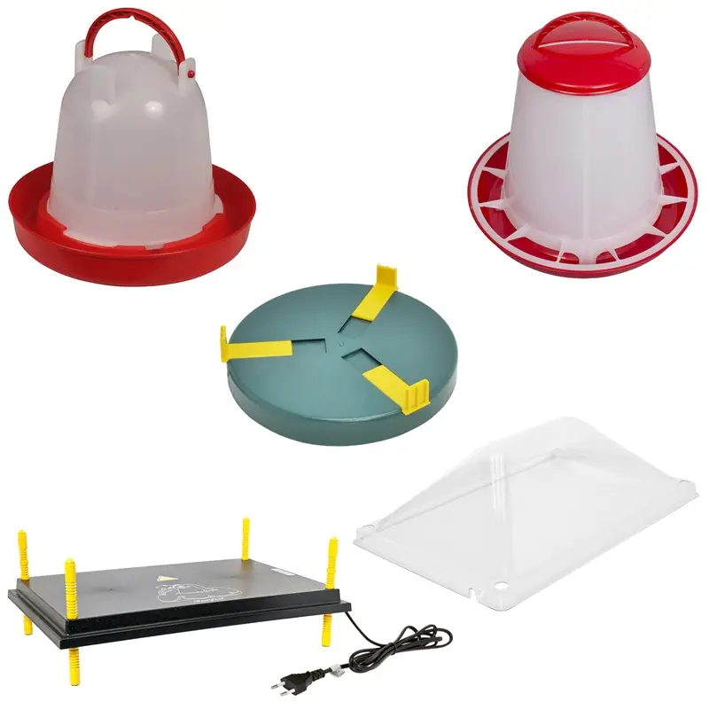 Komplettset 40 x 60 cm Wärmeplatte Regelbar + Tränke + Futterautomat + Abdeckung + Tränkenwärmer Sofort Bestellen