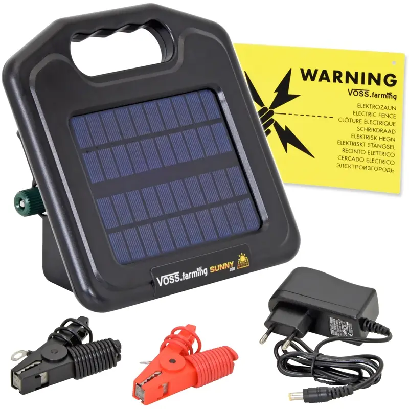 Schnäppchen VOSS.farming Weidezaungerät "Sunny 200" Solar, inkl. Akku