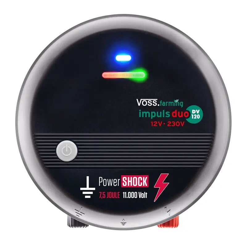VOSS.farming "impuls duo DV120" - 12V-230V Weidezaungerät, leistungsstark, für lange Zäune Must-Have