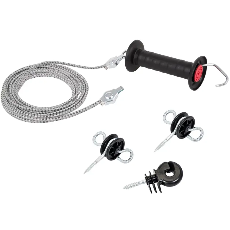VOSS.farming Torgriff-Set "FLEXI 9m", mit Gummi Elektroseil, 4,50m-9,00m Super-Preis