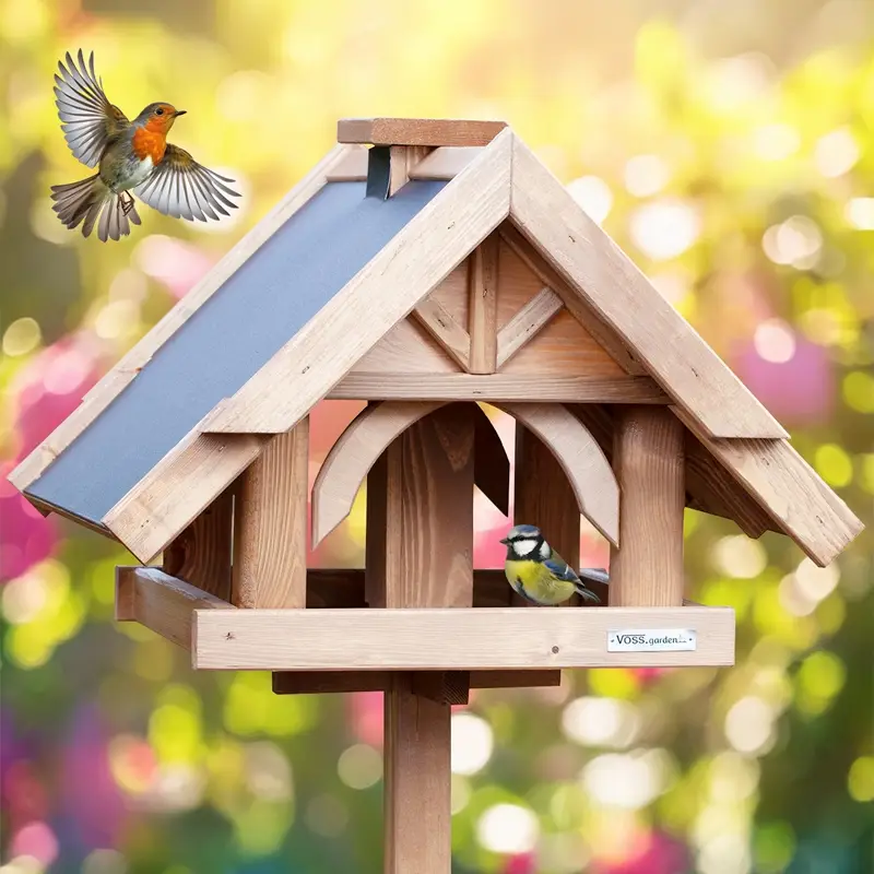 VOSS.garden "Herte" - hochwertiges Vogelhaus mit Standfuß Top-Seller