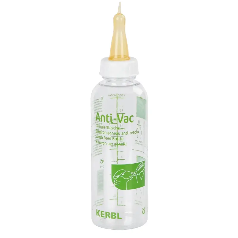 Günstig KERBL Lämmerflasche Anti-Vac mit Messskala, 450ml