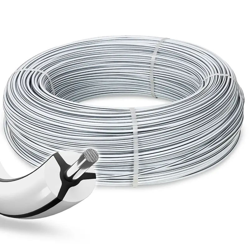 Neuheit VOSS.farming MustangWire, Ø 8mm, 400m, Horsewire, Festzaun Pferde, weiß