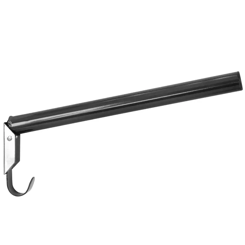 Zertifiziert VOSS.farming Sattelhalter "Spike", klappbar, runde Sattelstange, schwarz