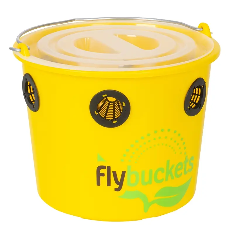 FlyBuckets Professional Fly Trap, Fliegenschutz für Pferde, Fliegen Falle Outdoor Günstig