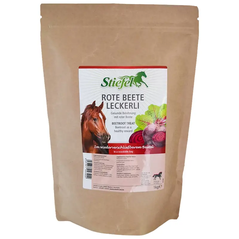Must-Have Stiefel Rote Beete Leckerli - Pferdeleckerlies mit Rote Beete Geschmack, 1kg