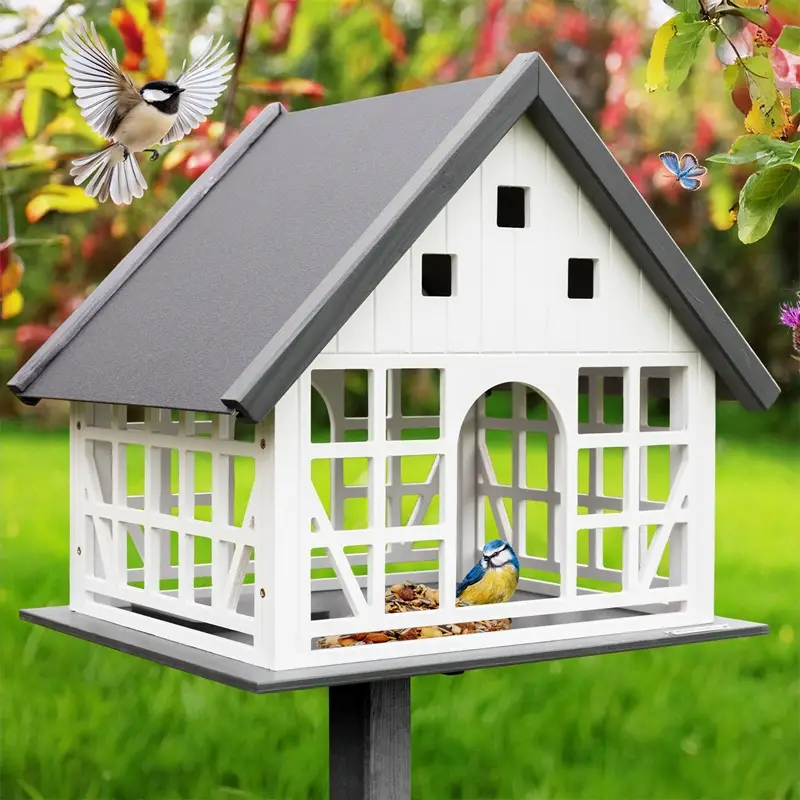 VOSS.garden Fachwerk Vogelhaus "Belau" mit Metalldach Super-Preis