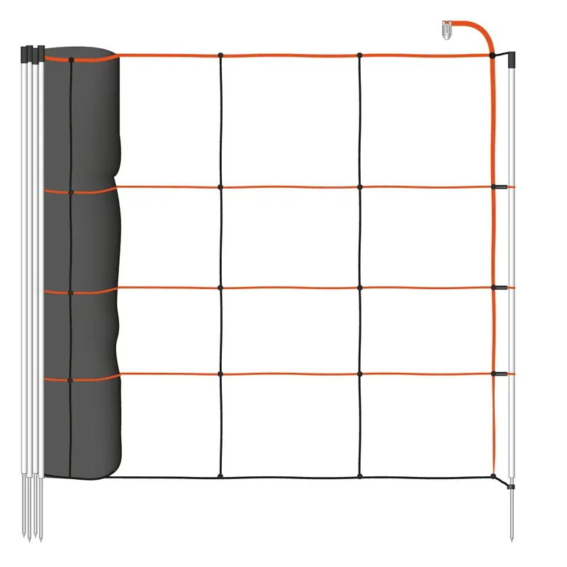Nur Für Kurze Zeit VOSS.farming TitanLight Net 50m Schafnetz, Elektrozaun-Netz, 90cm, 14 Pfähle, 1 Spitze