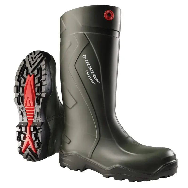 Günstig Dunlop S5 Arbeitsstiefel Purofort Plus, Gummistiefel mit Stahlkappe, Sicherheitsstiefel, Gr. 45