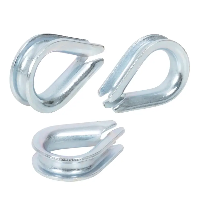 10x VOSS.farming Seilkausche für 6mm Drahtseile - verzinkte Kausche Markenware