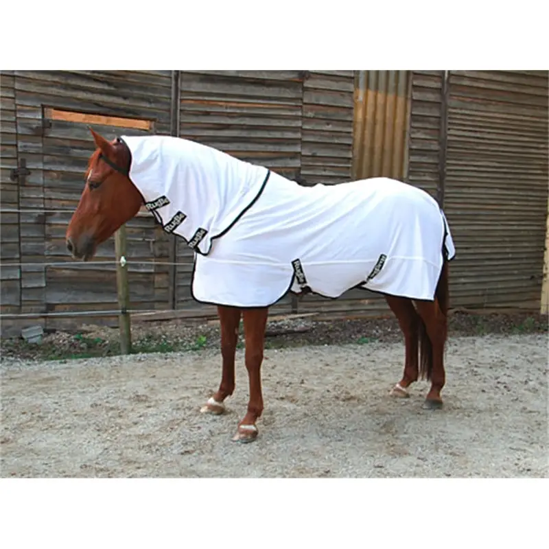 Sonderangebot B-Ware: RugBe Fliegendecke "SuperFly" mit Halsteil, Pferdedecke - 125cm