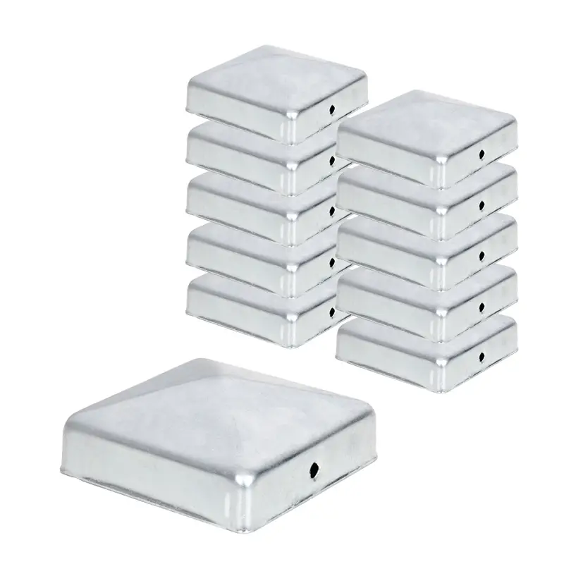 10x VOSS.garden Pfostenkappe 70 x 70mm, verzinkte Schutzkappe für Holzpfähle, inkl. Schrauben Ausverkauf