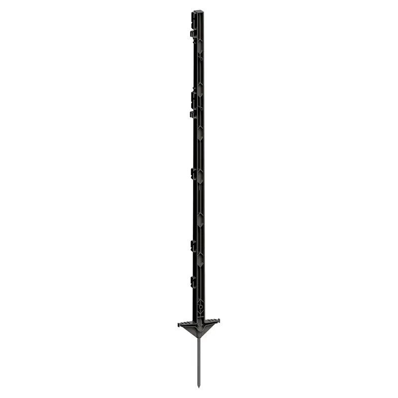Preis Gesenkt 20x Vollkunststoffpfahl 105cm, anthrazit, Recyclingmaterial