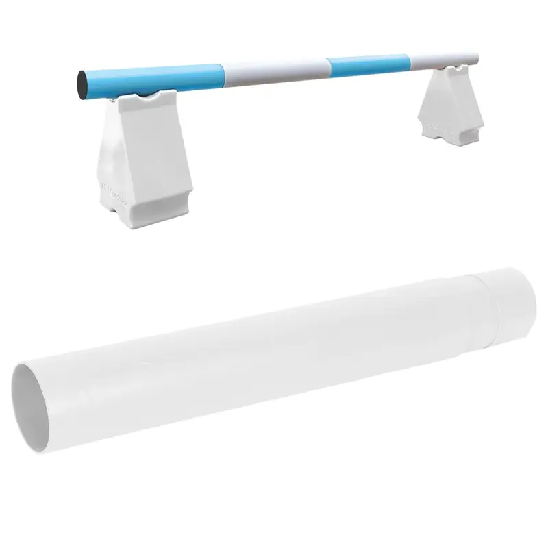Direktkauf Hindernisstange aus Kunststoff Ø 9cm, Länge 50cm, modulares Segment für Springstange, weiß