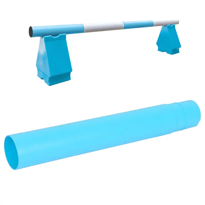 Mega-Angebot Hindernisstange aus Kunststoff Ø 9cm, Länge 50cm, modulares Segment für Springstange, hellblau