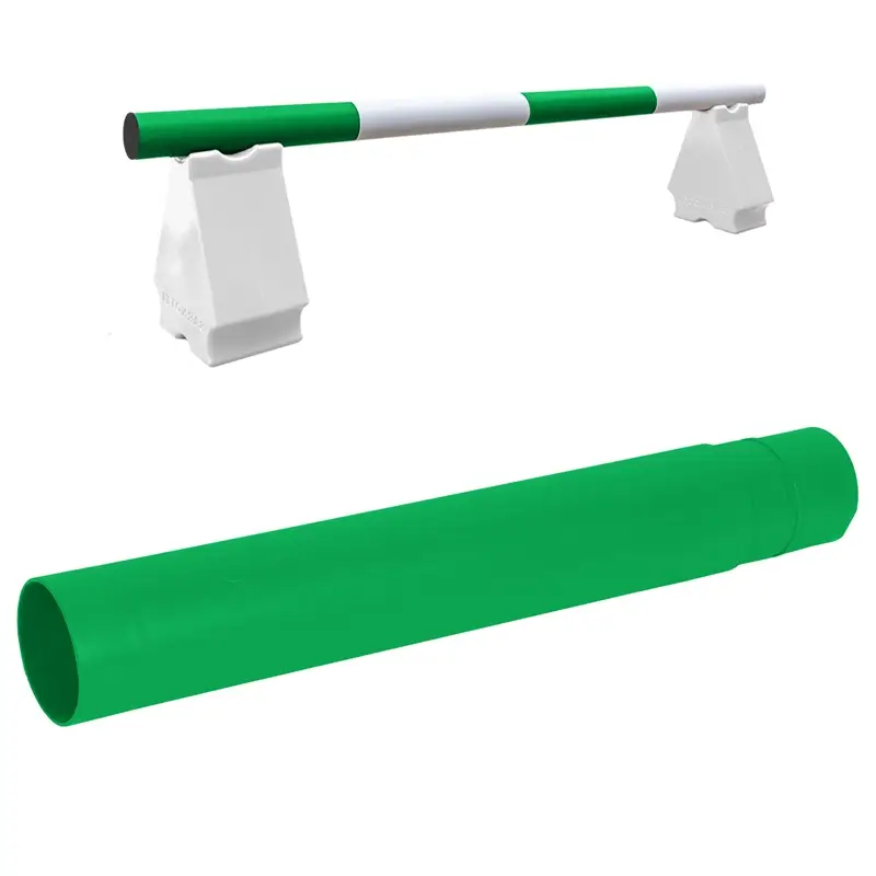 Preisknaller Hindernisstange aus Kunststoff Ø 9cm, Länge 50cm, modulares Segment für Springstange, grün