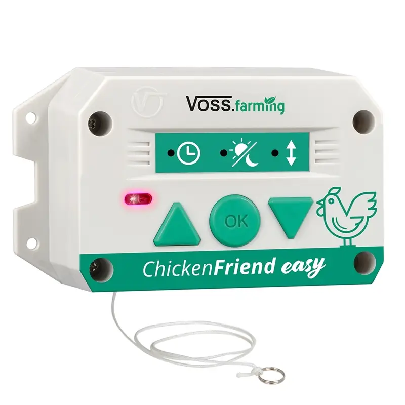 Preisknaller VOSS.farming ChickenFriend easy - automatische Hühnerklappe mit Licht-, Zeit- und Handsteuerung