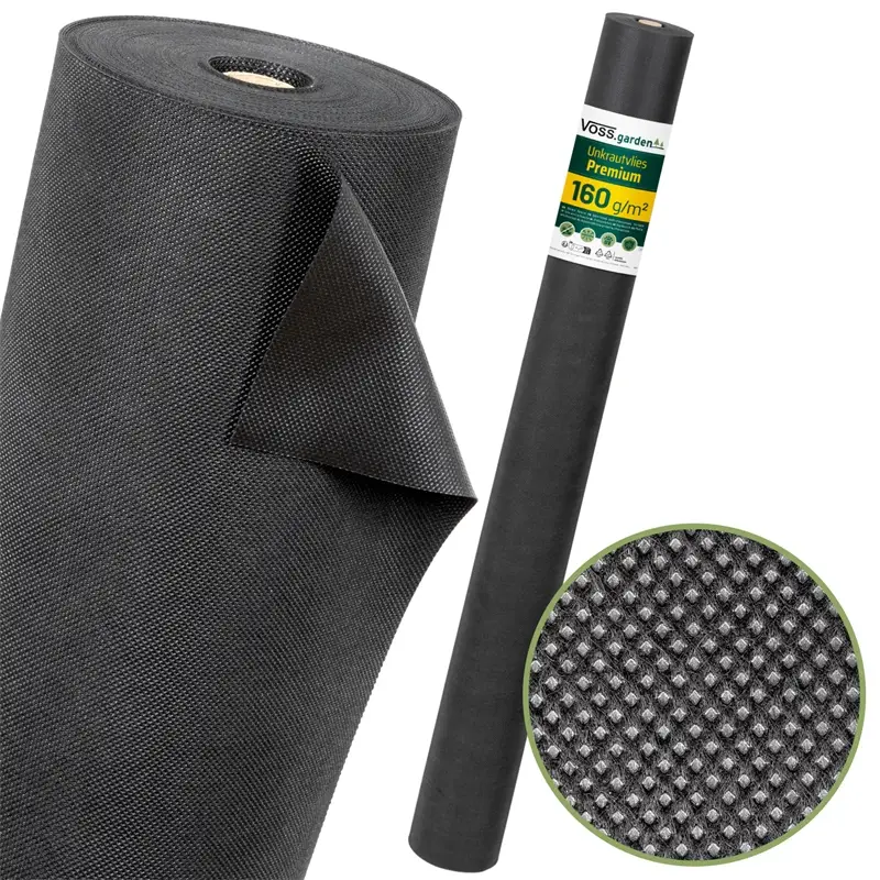 VOSS.garden 16,5m² Premium Unkrautvlies 160g/m², 15m x 1,1m, Gartenvlies, extrem reißfest Preis Gesenkt