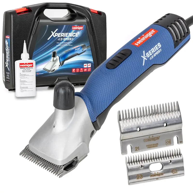 Heiniger Xperience 2-Speed, Rinder- Pferdeschermaschine, inkl. 21/23 Messerset Bestseller