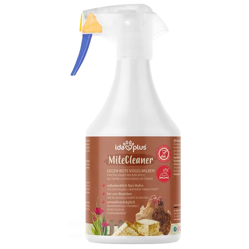 Preis Gesenkt IdaPlus® MiteCleaner, Sprühlösung beim Befall der roten Vogelmilbe, 500ml