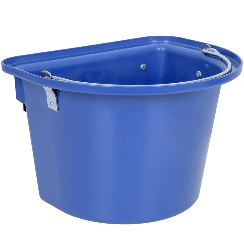 Transportkrippe, Futtertrog zum Einhängen, Turnier-Futterkrippe mit Tragegriff, blau Aktuell