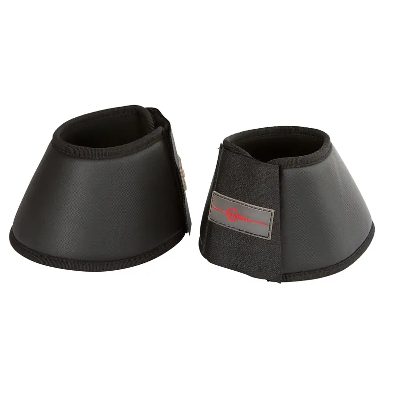 Covalliero "Protecto" Hufglocken - stoßabsorbierend, schwarz, Sprungglocken, Cob Beliebt